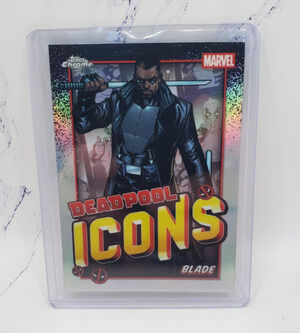 2025 Topps Chrome Marvel Deadpool #DI-8 Blade Deadpool Icons Refractor